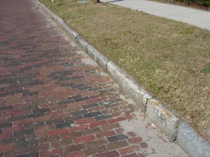 Brick Street with Granite Curb